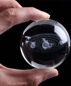 boule en cristal systeme solaire
