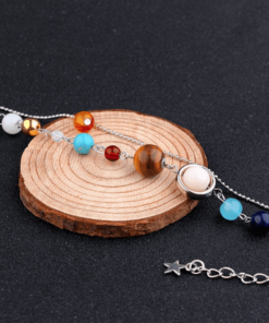 bracelet systeme solaire argent