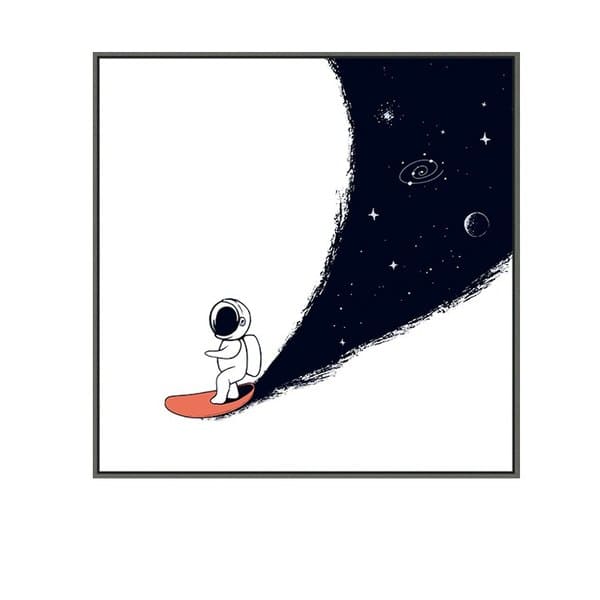 affiche-astronaute-galaxie poster astronaute galaxie