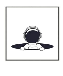 affiche astronaute rigolo