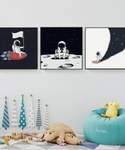 affiche astronaute univers