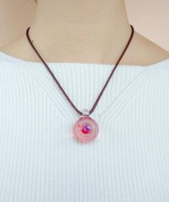 collier verre planete