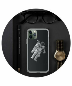 coque-astronaute noir et blanc