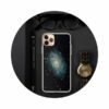 coque-iphone galaxie bleue
