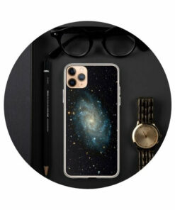 coque-iphone galaxie bleue