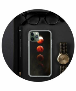 coque-iphone phase lune rouge