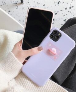 coque iphone planete 3d mauve