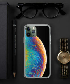 Coque iPhone 11 pro Planète Multicolore