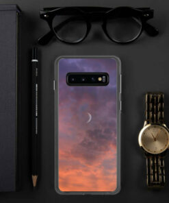 Coque Samsung s10 Lune Coucher De Soleil