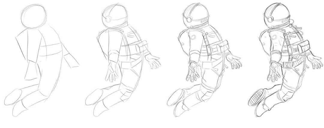 Dessin Astronaute Espace