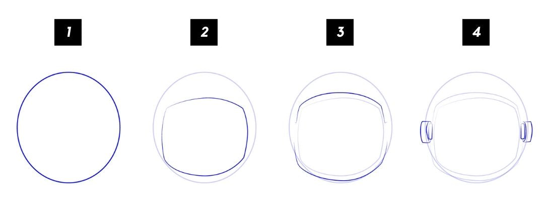 Dessin Casque Astronaute