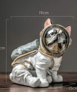 figurine astronaute chien assis