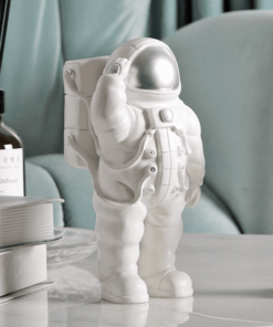 figurine soldat astronaute argent