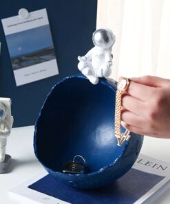 figurine astronaute bleu