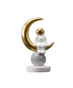 figurine astronaute croissant lune 