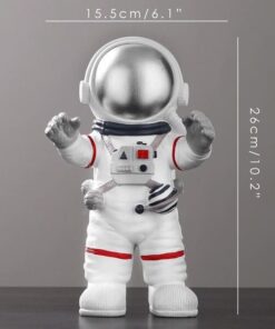 figurine astronaute espace argent