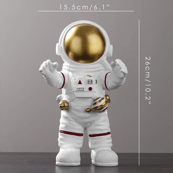 figurine-astronaute-espace-or figurine astronaute espace or