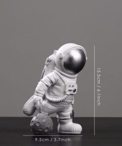 figurine astronaute miniature argent