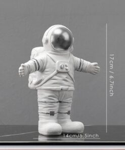 figurine astronaute jouet argent