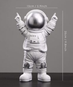 figurine astronaute 1/6 argent