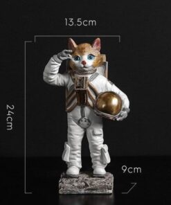 figurine chat cosmonaute
