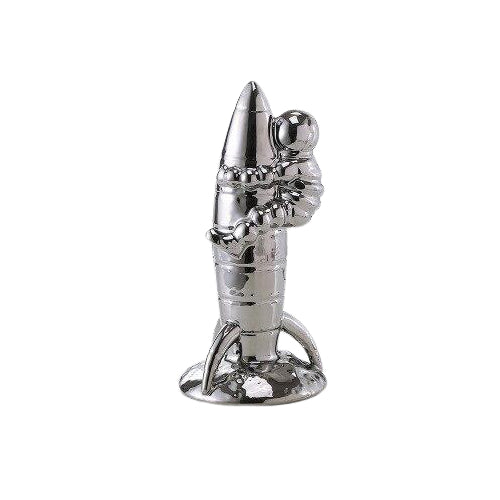 figurine-fusee-astronaute-argent figurine-fusee-astronaute argent