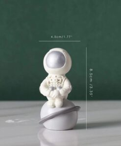 petite figurine astronaute argent