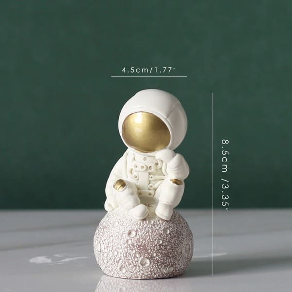 figurine-petit-astronaute-pensant-or Mini Figurine Astronaute or