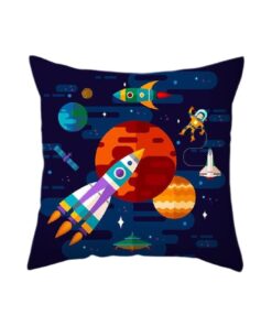housse de coussin conquete spatiale