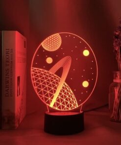 lampe planete 3d