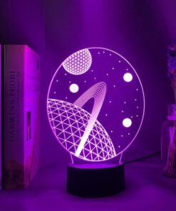 lampe planete 3d
