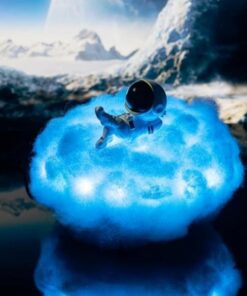 lampe astronaute nuage bleu