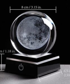 lampe boule cristal lune