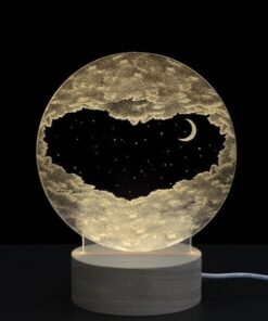 lampe ciel romantique lune