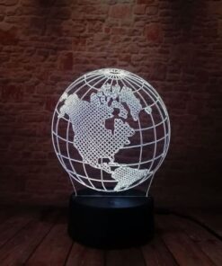 lampe globe terrestre design