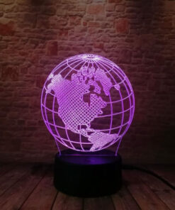 lampe globe terrestre design