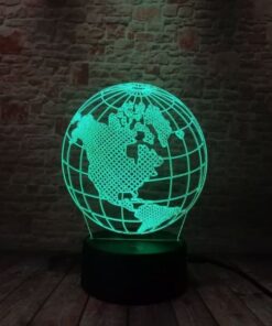 lampe globe terrestre design