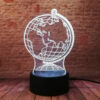 lampe globe terrestre lumineux