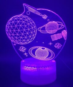 lampe planete 3d