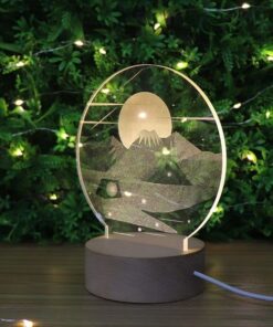 lampe lune montagne