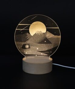 lampe lune montagne