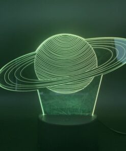 lampe planete saturne 3d