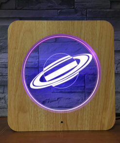 lampe planete saturne led