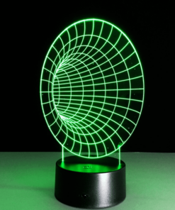 lampe trou de verre vert