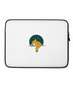 Housse d'ordinateur tigre etoiles