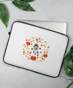 Housse d'ordinateur 15 in astronaute halloween