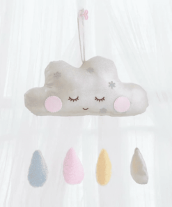 peluche nuage blanc