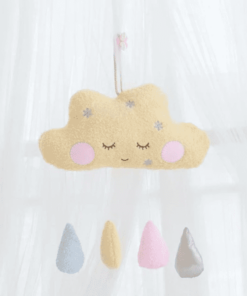 peluche nuage jaune