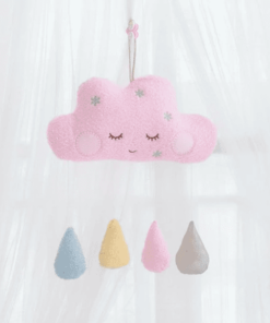 peluche nuage rose
