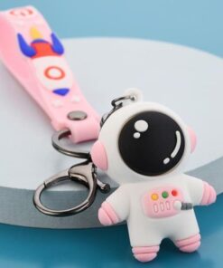 porte-cle-astronaute rose